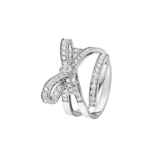 18K  Chanel Diamonds Knot Ring