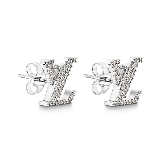 18K Louis Vuitton Iconic Diamond Earrings