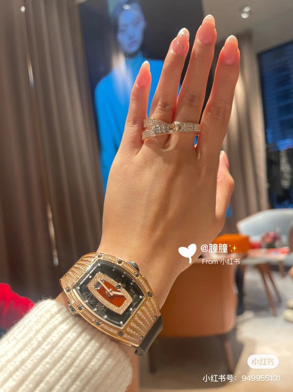 18K Kelly Gavroche Double Hermes Ring