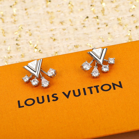18K Louis Vuitton Diamomd Earrings